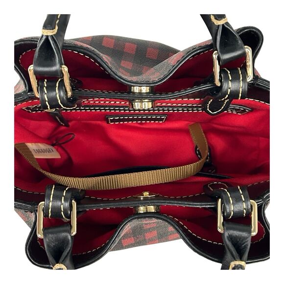 Dooney & Bourke Red/Black Checkered Bag - Picture 12 of 16